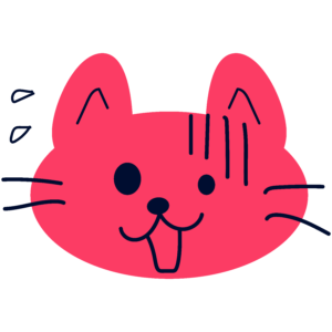 焦っているねこ