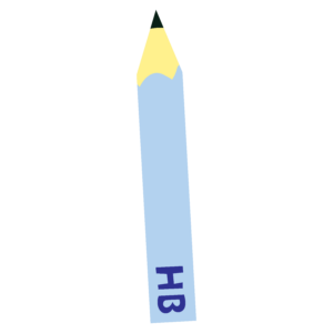 HBの鉛筆（青）