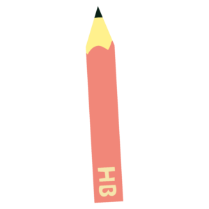 HBの鉛筆（ピンク）