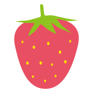 ピンクの苺