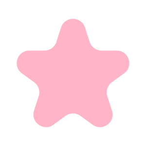 かわいい星（薄ピンク）
